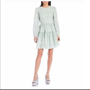 Antonio Antonio Melani x Born on Fifth Flora Long Sleeve Eyelet Dress Size 6